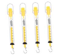 BESTYASH 4Pcs Tubular Spring Balance Newton Force Physics Experiment Instrument with Zero Point Calibration for Teaching Mechanics Laboratory