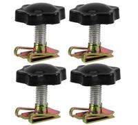 BESTYASH 4pcs Vintage Motorcycle Saddlebag Mounting Screws Theft Hardware for Luggage Cases Easy Install Motorcycle Parts Compatible with Harley Durable Low Maintenance Fasteners for Custom
