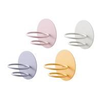 BESTYASH 4Pcs Wall Mounted Makeup Sponge Rack Powder Puff Stand Carbon Steel Beauty Sponge Storage Rack with Long Serving Life for Vanity Organiser