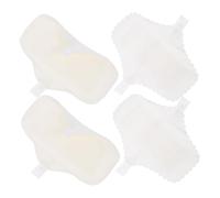 BESTYASH 4pcs Washable Menstrual Pads Absorbent Sanitary Napkins Reusable Feminine Hygiene Products Breathable Design for Women and Postpartum Use