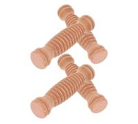 BESTYASH 4pcs Wood Massage Roller Portable Wooden Massager Sticks for Legs Feet Necks Faces Multi-Functional Fitness Yoga Tool Travel Foot Massager