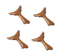 BESTYASH 4pcs Wooden Face Massager Gua Sha Tool Mermaid Tail Shaped for Facial Massage Muscle Scraper Body Tool Light