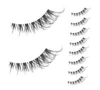 BESTYASH 5 Pairs False Eyelashes Artificial Soft Lashes Makeup Lashes for Eyes Bulk Eyelashes for Everyday Use and Stage Performance Glue