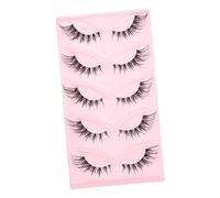 BESTYASH 5 Pairs False Eyelashes Comfortable Makeup Lashes for Daily Wear Easy to Apply Remove Lightweight Safe present for Friends Family