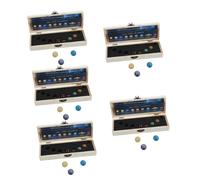 BESTYASH 5 Sets Mineral Nine Planets Solar System Decoration Educational Ornaments for Home Office Unique Planetary for Adults Teens for Space Themed Rooms