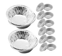 BESTYASH 500pcs Mini Round Aluminum Foil Tartlet Cases for Cooking and Restaurants, Disposable Small Foil Pie Pans with Excellent Heat Conductivity and Space-Saving Design