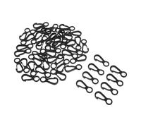 BESTYASH 50pcs Mini 8 Shaped Plastic Carabiner Clips Anti Slip Surface and Excellent Loadbearing Capacity for Outdoor Equipment and Backpacks, for Mountaineering and Outdoor Adventures