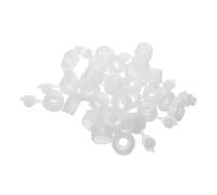 BESTYASH 50pcs Reusable Round Inner Stopper Bottle Replacement Caps with Flip Plug Airtight Leakproof Seal for Vials Pipes Cosmetics and Kitchen Containers