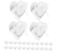 BESTYASH 50pcs Small Candy Boxes Heart Shape Paper Favor Boxes for Wedding Birthday Party Decor