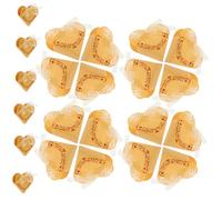 BESTYASH 50pcs Wedding Candy Box Set Candy Favor Boxes Shower Candy Boxes Clear Candy Boxes Heart Treat Boxes Shaped Wrapped Wrappers Boxes for Candy Wedding Candy Boxes Golden Paper