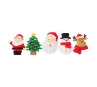 BESTYASH 5Pcs Christmas Refrigerator Magnets Cartoon Santa Claus Snowman Reindeer Tree Fridge Magnets for Whiteboard and Freezer Memo Magnetic Xmas Decor Gift