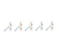BESTYASH 5pcs Deer Keychain Cute Animal Key for Car Accessories Eye-catching Pendant for Bags Friends Family Adorable Design Birthday Present