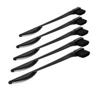 BESTYASH 5pcs Dual Makeup Brush Multi-function Hair Edge Comb Eyebrow Grooming Tool and Eyelash Separator for Women Bristles Fan-shaped Design Versatile for Beauty Needs