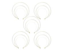 BESTYASH 5pcs Goddess Crown Headbands Iron Three Layer Design Elegant Bridal Hair Accessory for Women Comfortable Fit Metal Headdress for Wedding Prom Party