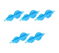 BESTYASH 5pcs Plastic Double Pulley Set for Physics Experiments Educational Mechanics Teaching Equipment Fixed Movable Pulley for School Science Lab