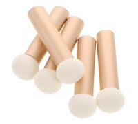 BESTYASH 5pcs Portable Concealer Brush with Aluminum Handles Mini Flat Makeup Brushes for Under Eye Dark Circles and Spot Concealing Convenient Cosmetic Tools for Women