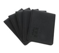 BESTYASH 5pcs Pu Leather Driving License Holder Wallet, Card Sleeve with Multiple Slots for Car Registration and Insurance Cards, Thin Black Folded Driver’s Document Organizer for Women