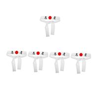 BESTYASH 5pcs Samurai Japanese Headband Karate Headband for Men Wide for Cooking Headwear
