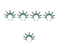 BESTYASH 5pcs Statue of Headband Glitter Independence Day Hair Accessory for Halloween Cosplay and Themed Parties Comfortable Fit Costume Realism for Role-playing Events