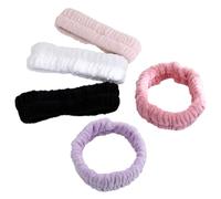 BESTYASH 5pcs Women's Headbands for Makeup Spa Thick Face Wash Hairband Hair Bobbles
