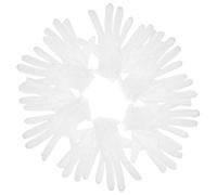 BESTYASH 6 Pairs White Cotton Jewelry Gloves Stretchable Inspection Gloves for Coin Antique Handling Fingerprint Soft Work for Jewelry and Photo Maintenance