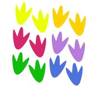 BESTYASH 6 Sheets Self-Adhesive Cartoon Footprint Stickers for Floor and Wall Decor Nursery Guide Decals Fun Social Distance Floor Markers for Hallway Mall Subway and Playroom