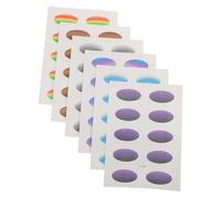 BESTYASH 6 Sheets Waterproof Eyeshadow Stickers Temporary Eye Makeup Accessories Smudge-free Gradient Tattoo Stickers with Ultrathin Paper Material for Festival Eye Decorations and Summer