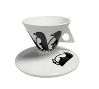 BESTYASH 60ml Bone China Coffee Cup and Saucer Set Korean Style Ceramic Espresso Cup for English Afternoon Tea for Latte and Cappuccino Serving