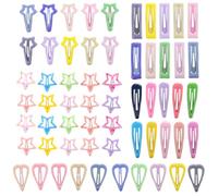 BESTYASH 60pcs Decorative Snap Hair Clips for Small Hair Accessories for Women for Styling and Daily Wear Durable and Cute Designs for All Occasions