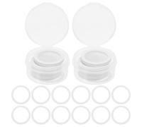 BESTYASH 60pcs Flute Diaphragms Kazoo Flute Diaphragm Replacement Pe Material White Color Not Easy to Break Suitable for Family and Friends Who Love to Play The Kazoo