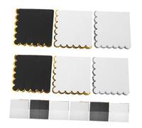 BESTYASH 60pcs Metallic Paper Napkins Absorbent Disposable Party Tissue Napkins for Birthday Wedding BBQ Tea Party Elegant Black White Gold Silver Serviettes