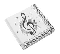 BESTYASH 60pcs Music Note Disposable Napkins Elegant Paper Serviettes for Music Themed Events Birthday Parties and Weddings Convenient Beverage Guest Tissue for Stylish Table Decoration