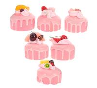 BESTYASH 6pcs Artificial Cupcake Display Realistic Fake Cake Refrigerator Magnets Faux Dessert Cake Model for Bakery Shop Display Photography Props Home Decoration Simulation Food