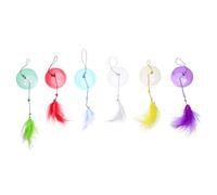 BESTYASH 6pcs Colorful Japanese Glass Wind Chimes Style for Balcony Patio Garden Radiant Artistic Pendant Decoration with Calming Soothing Melody Elegant Summer Home Gift