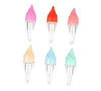 BESTYASH 6pcs Creative Lip Gloss Tubes in Ice Shape DIY Lip Gloss Tube Balm Container for Plumper for Girls and Balm Boys and Girls Random Color