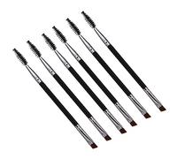 BESTYASH 6pcs Double Ended Eyebrow Lash Makeup Brushes Portable Eyebrow Shaping Tools for Durable Design for Makeup Artists Beginners