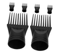 BESTYASH 6pcs Hair Dryer Nozzle Comb Attachments High-temperature Resistant Plastic Blow Dryer Accessories for Rapid Drying and Enhanced Detangling Styling Fit for Daily Use and Travel