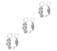 BESTYASH 6pcs Mermaid Keychain Pendant for Backpack Cute Keyring Dolphin for Handbag Creative Key Holder Patterns