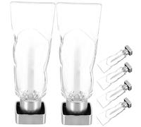 BESTYASH 6pcs Mini Refillable Lip Gloss Tubes Plastic Lip Gloss Containers Unique DIY Design Leakproof Durable for Womens Cosmetics present for Friends and Family