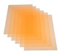 BESTYASH 6Pcs Orange Gel Light Filter PVC Sheets Lighting Correction Film Low Loss Eye Movement Control for Video Photo Studio LED Lights and Strobe Flash