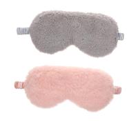 BESTYASH 6pcs Plush Eye Soft Silk Sleep Masks for Travel Home Cute Cartoon Design Comfortable Blackout Eye Covers Stress Relief Improved Sleep Quality