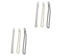 BESTYASH 6pcs Pocket Watch Chains Decorative Chains for Pants Fashion Accessories