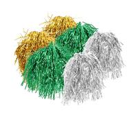 BESTYASH 6pcs Tinsel Wigs for Halloween Cosplay Shiny Metallic Party Accessories for Adults Transform Your Look Fun and Engaging Styles for Photo Booths and Costume Parties