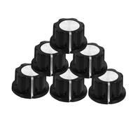 BESTYASH 6pcs Volume Tone Control Knobs for Electric Guitar Potentiometer Knobs for Amplifiers and Speakers Smooth Rotation and Wide Compatibility for Instrument Parts