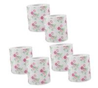BESTYASH 6rolls Floral Napkins Paper Tissue Novelty Loo Soft Toilet Paper Bulk Buy Decorative Printing Holiday Season Decor Bathroom Accessory Table Setting
