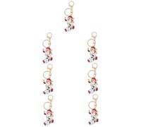 BESTYASH 7pcs Santa Claus Key Chain Pendant Creative Bag Decoration Adorable Xmas Keyring for Backpacks Car Keys Lightweight Comfortable Christmas Celebrations