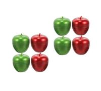 BESTYASH 8 Pcs Christmas Apple Shaped Candy Jars with Lid Mini Food Storage Containers for Loose Leaf Tea Sugar Coffee Nuts Decorative Tea Canisters for Kitchen Organization and Gift