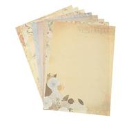 BESTYASH 80pcs Classic Aged Stationery Paper Vintage Note Paper Sturdy Multi-Purpose with Beautiful Appearance for Correspondence for Occasion Assorted Style