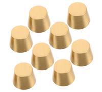 BESTYASH 8pcs Brass Cutting Board Feet with Polished Cone Design Stable Jewelry Box Hardware for Wooden Display Trays and Wood Cutting Boards Smooth Finish Decorative Riser Pads
