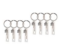 BESTYASH 8pcs Our First Home Keychains Durable Stainless Steel Key Pendant Creative DIY Decor for Housewarming Homeowners Romantic for Couples Newlyweds Keychain Accessory for Bags